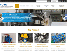 Tablet Screenshot of foyovalve.com